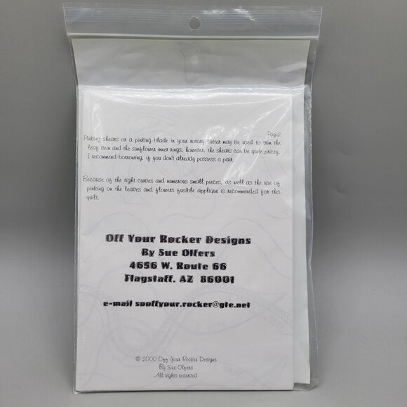 Off Your Rocker Mexicali Sunflower Quilt Pattern by Sue Olfers - Picture 3 of 3